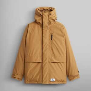 Alpha Industries Raglan Hooded Parka - Bronzed Brown - Men’s Large